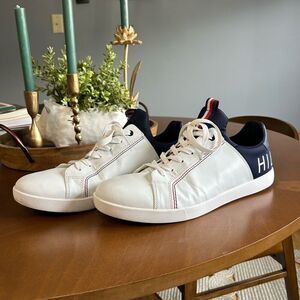 Tommy Hilfiger Tevant navy blue white mens sneaker size‎ 12